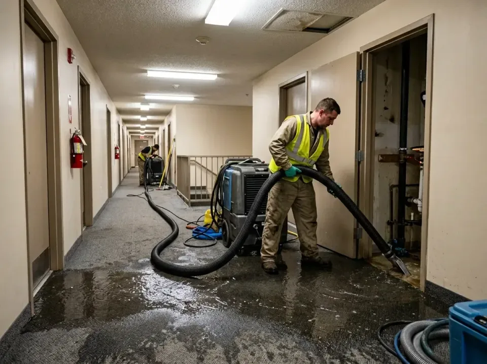 multi-unit-apartment-hallway-f-005 — frequently asked questions, Emergency Burst Pipe Water Extraction & Removal in Alexandr…